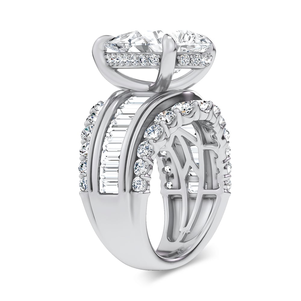14K 7.33CT Certified Lab Grown Engagement Ring
