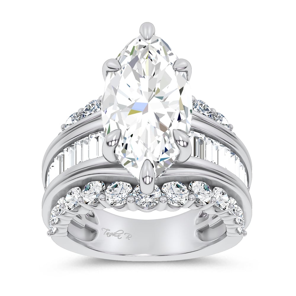 14K 7.33CT Certified Lab Grown Engagement Ring