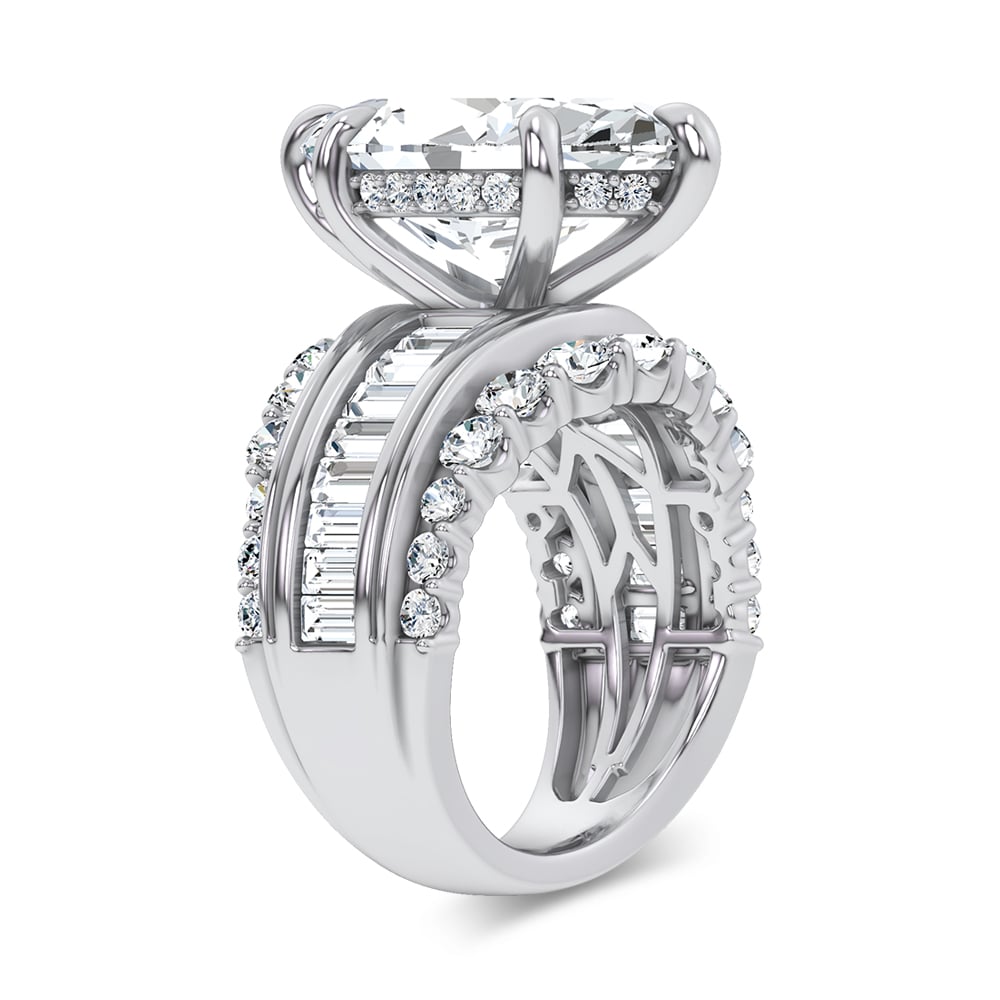 14K 7.33CT Certified Lab Grown Engagement Ring