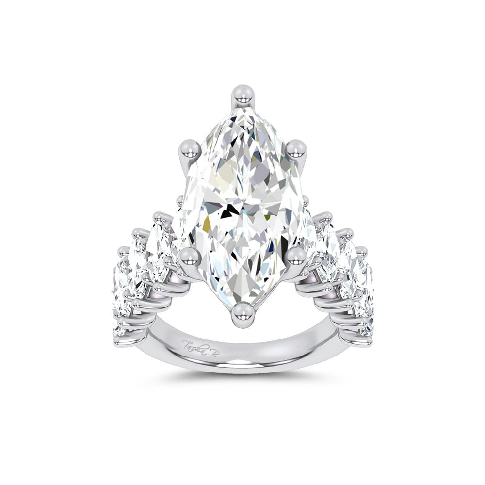 14K 7.00CT Certified Lab Grown Engagement Ring