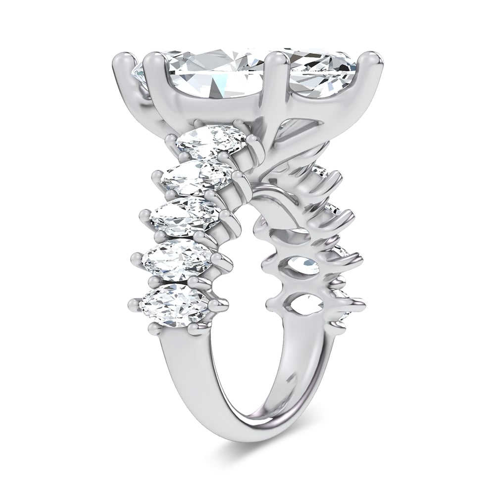 14K 7.00CT Certified Lab Grown Engagement Ring
