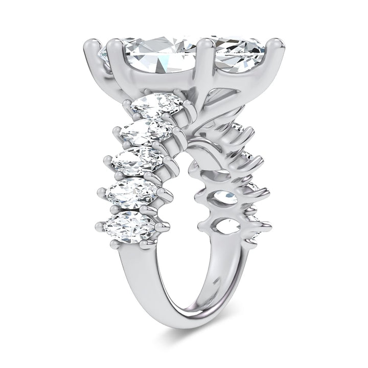 14K 7.00CT Certified Lab Grown Engagement Ring