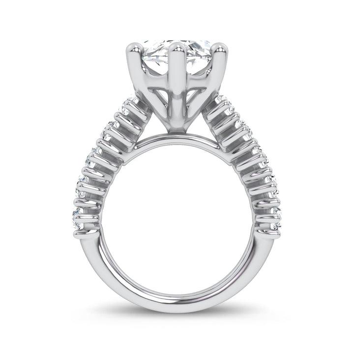 14K 7.00CT Certified Lab Grown Engagement Ring