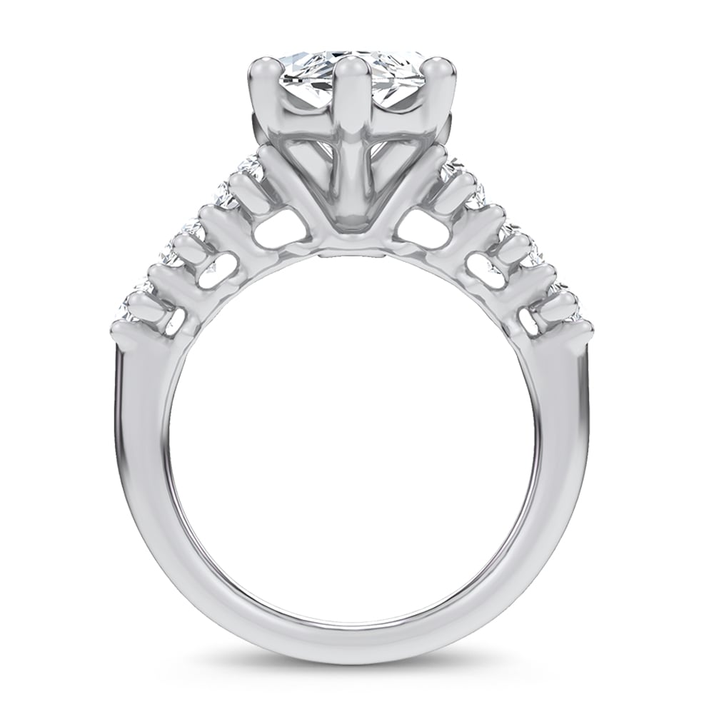 14K 6.90CT Certified Lab Grown Engagement Ring