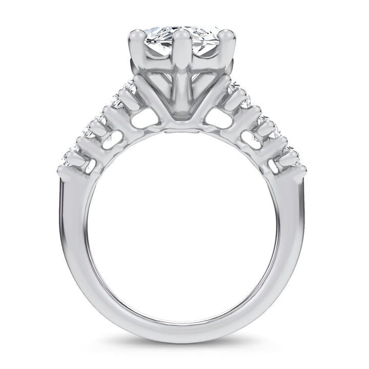 14K 6.90CT Certified Lab Grown Engagement Ring