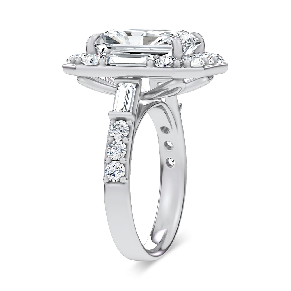 14K 6.90CT Certified Lab Grown Engagement Ring