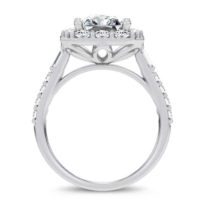 14K 6.90CT Certified Lab Grown Engagement Ring