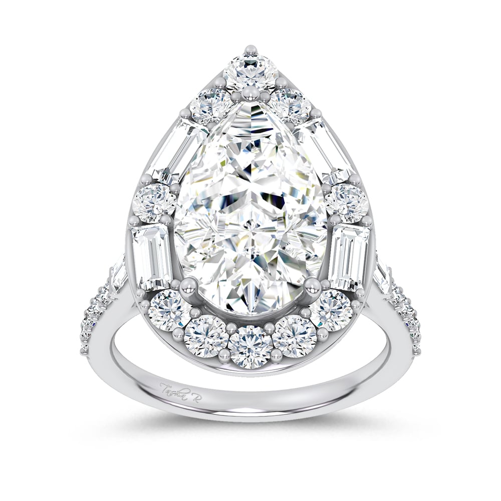 14K 6.82CT Certified Lab Grown Engagement Ring