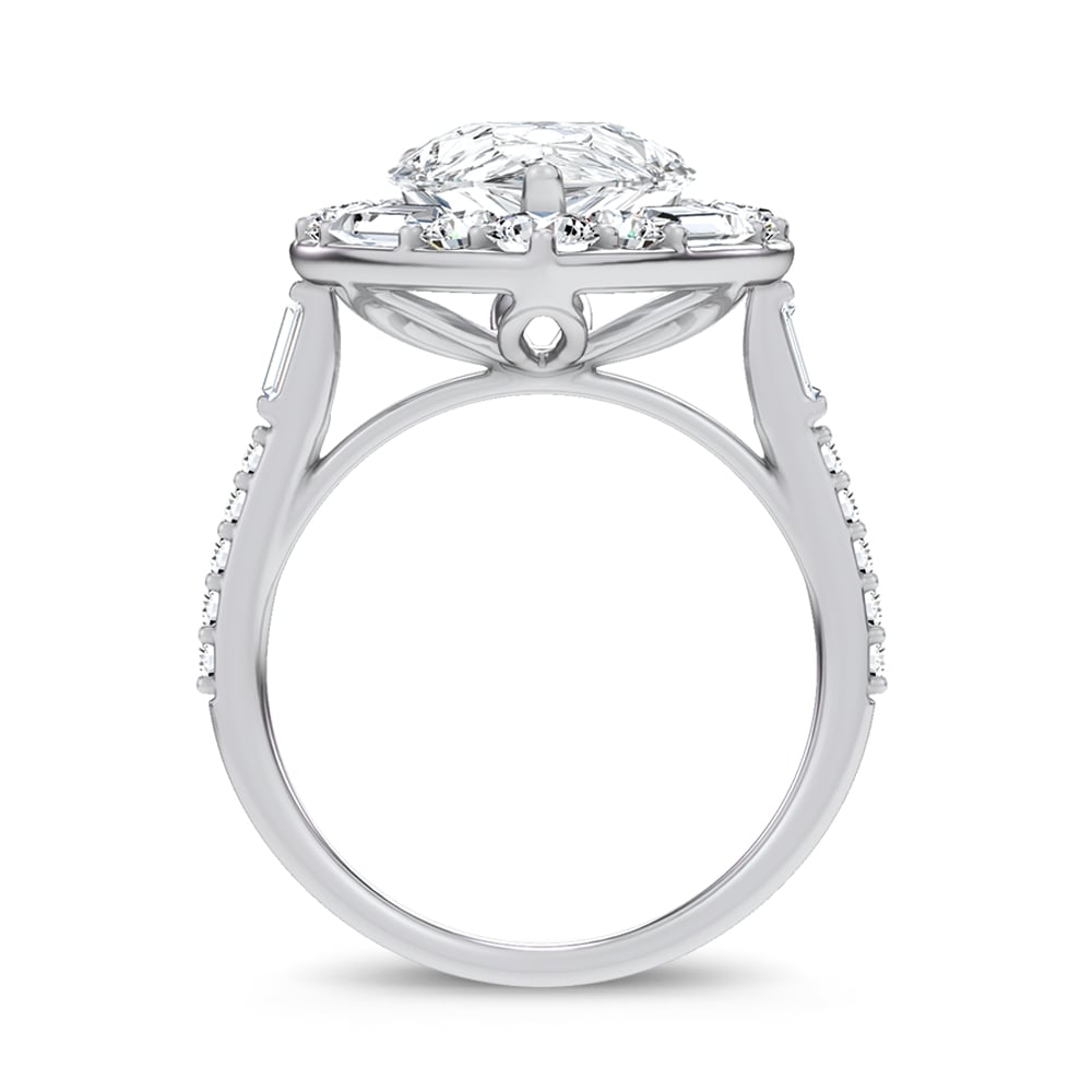 14K 6.82CT Certified Lab Grown Engagement Ring