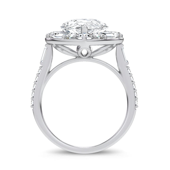 14K 6.82CT Certified Lab Grown Engagement Ring