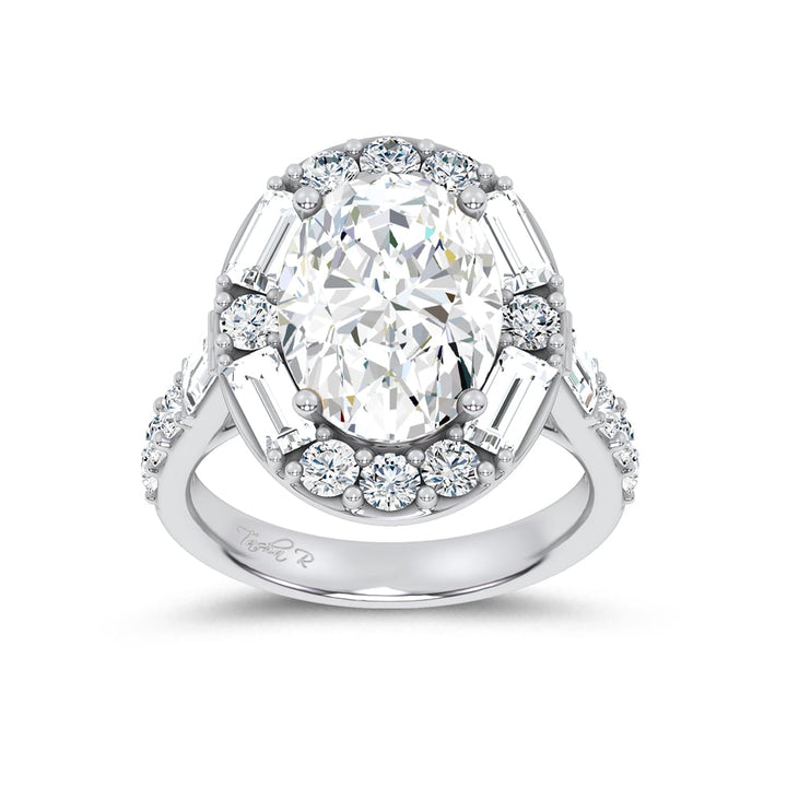 14K 6.63CT Certified Lab Grown Engagement Ring