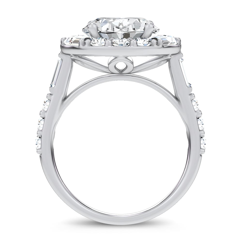 14K 6.63CT Certified Lab Grown Engagement Ring