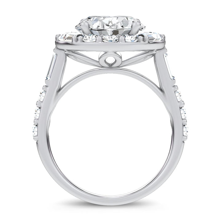 14K 6.63CT Certified Lab Grown Engagement Ring