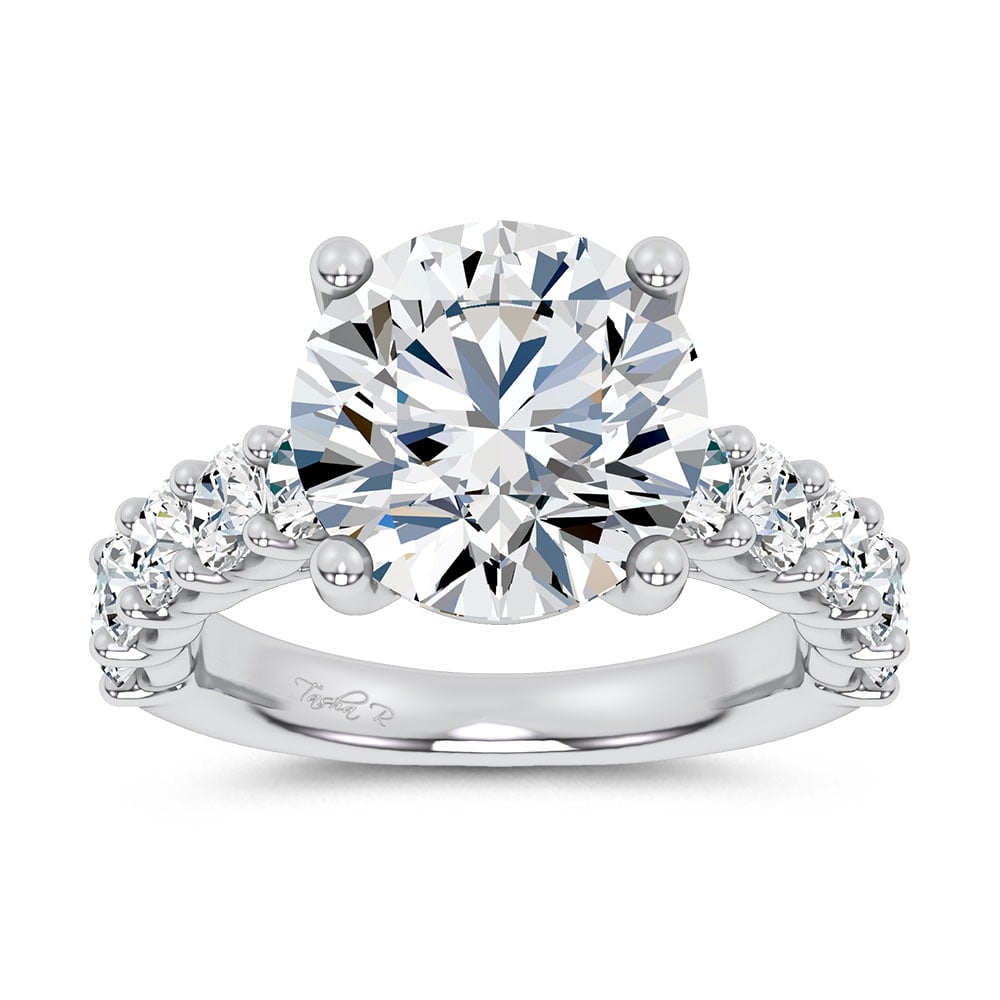 14K 6.60CT Certified Lab Grown Engagement Ring