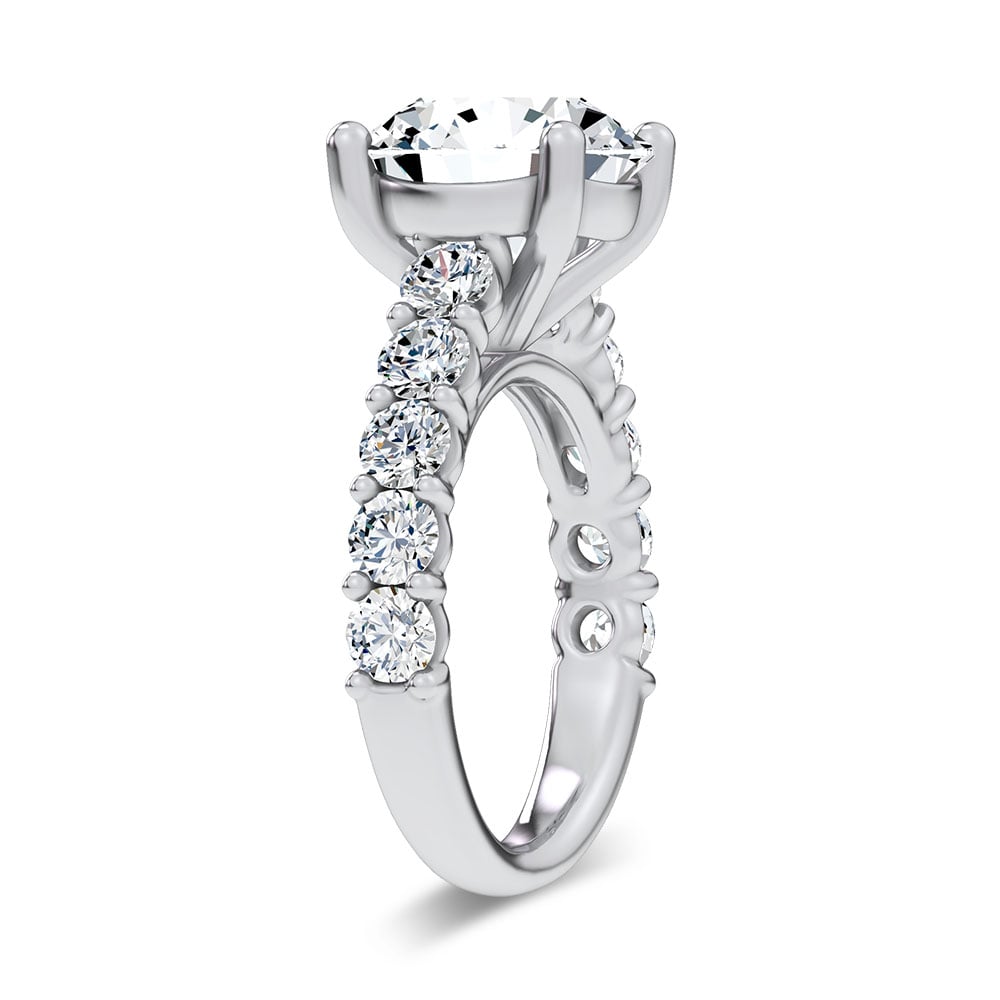14K 6.60CT Certified Lab Grown Engagement Ring