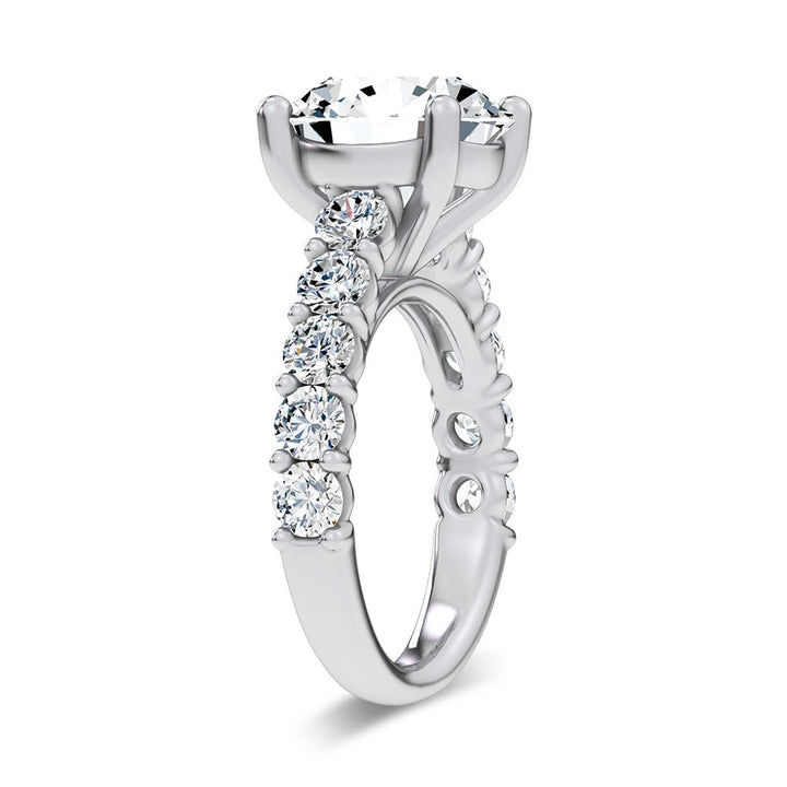 14K 6.60CT Certified Lab Grown Engagement Ring
