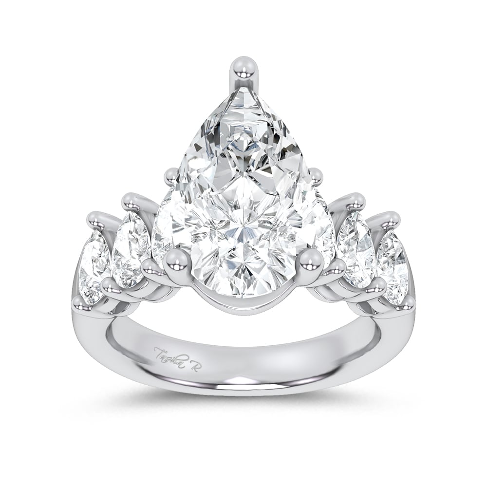 14K 6.60CT Certified Lab Grown Engagement Ring