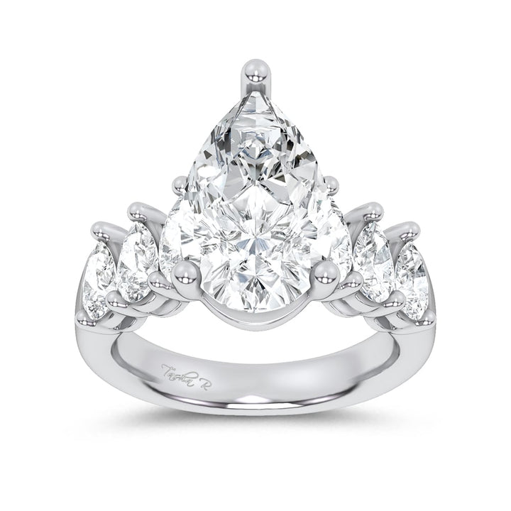 14K 6.60CT Certified Lab Grown Engagement Ring