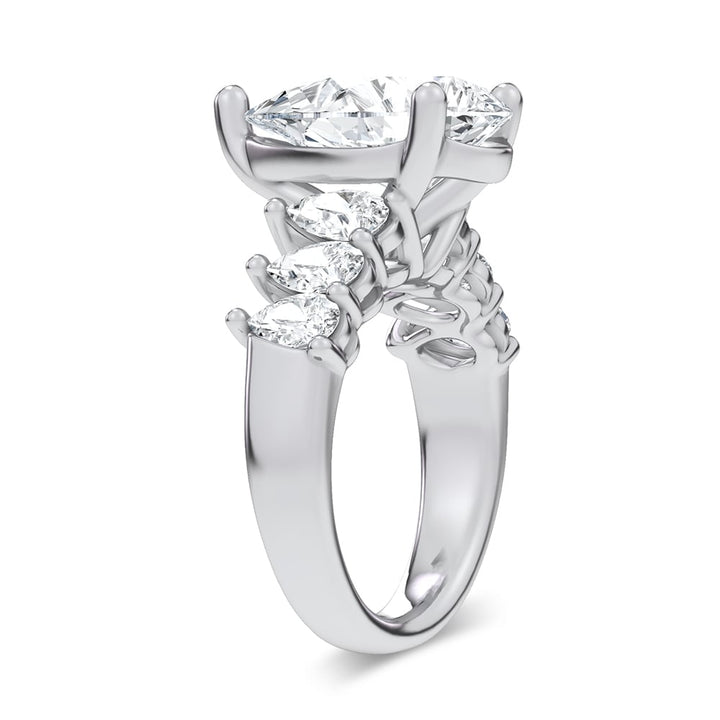 14K 6.60CT Certified Lab Grown Engagement Ring