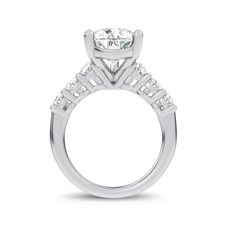 14K 6.60CT Certified Lab Grown Engagement Ring
