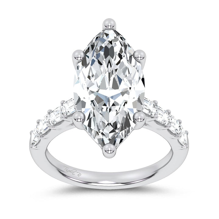 14K 5.72CT  Certified Lab Grown Engagement Ring