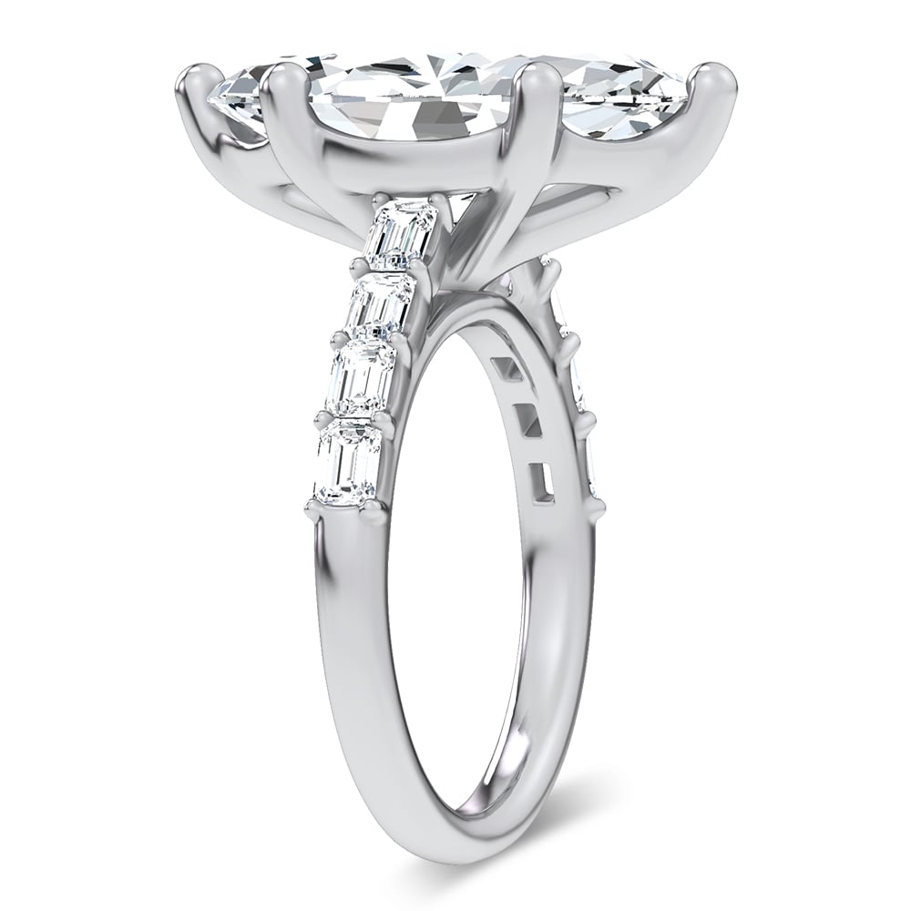 14K 5.72CT  Certified Lab Grown Engagement Ring