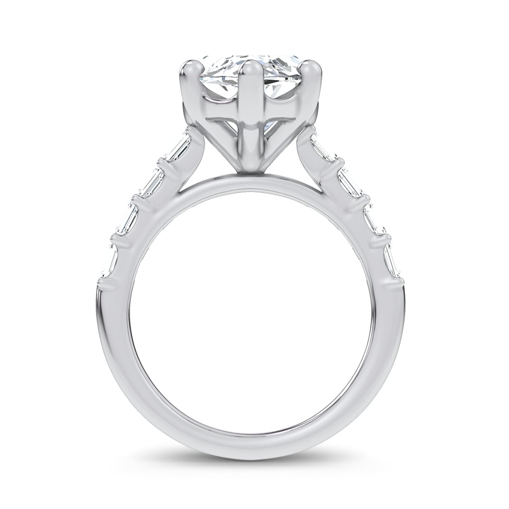 14K 5.72CT  Certified Lab Grown Engagement Ring