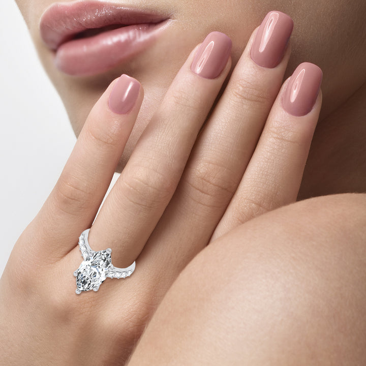 14K 5.72CT  Certified Lab Grown Engagement Ring