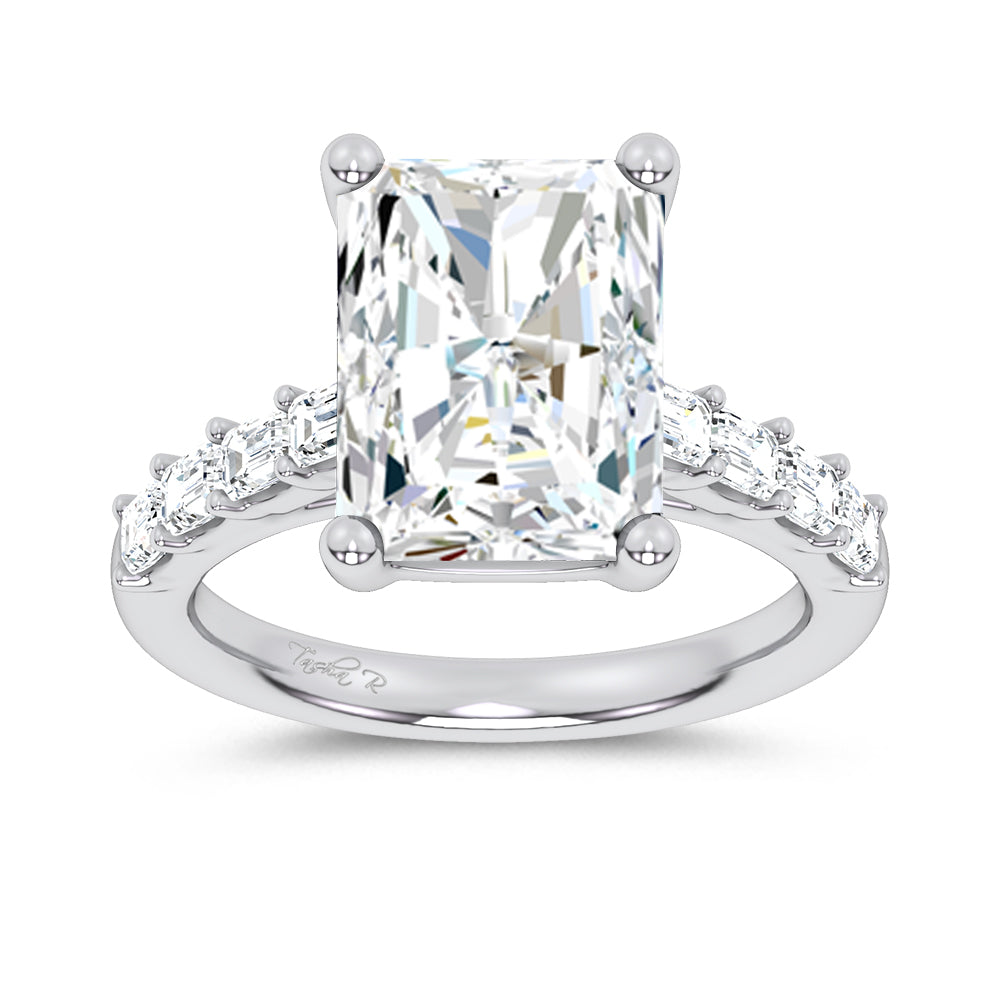 14K 5.72CT  Certified Lab Grown Engagement Ring