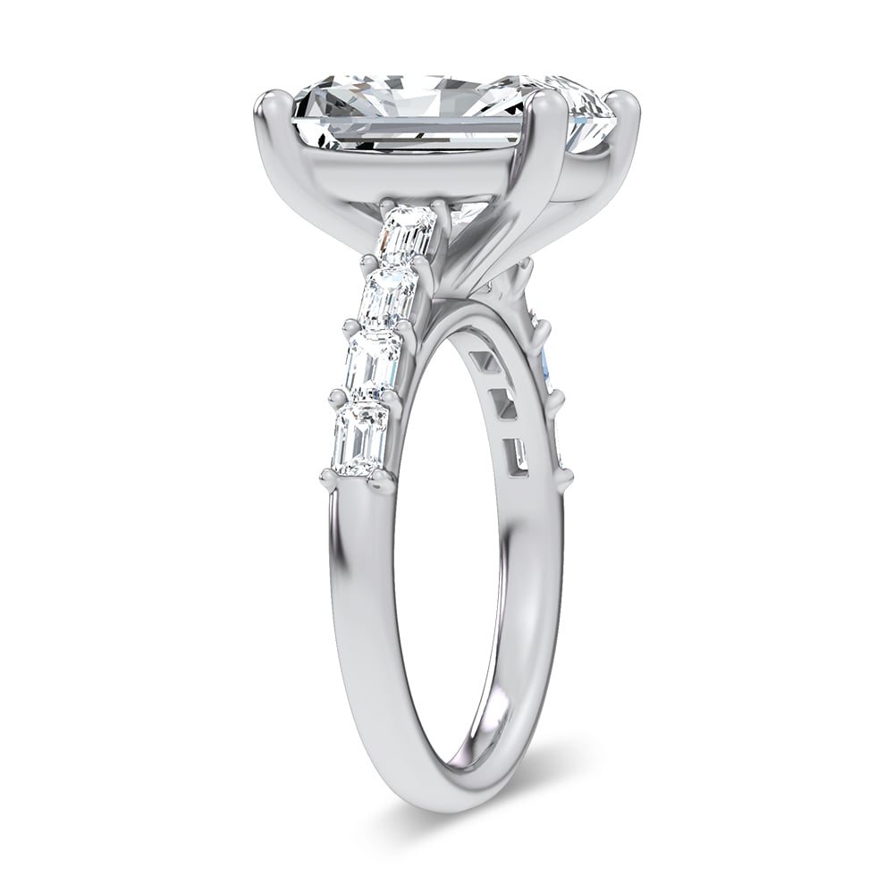 14K 5.72CT  Certified Lab Grown Engagement Ring