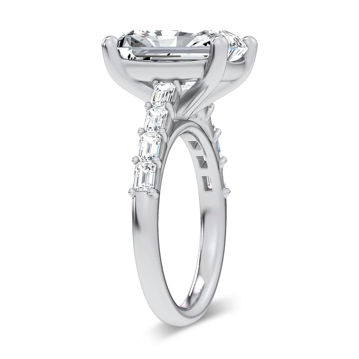14K 5.72CT  Certified Lab Grown Engagement Ring