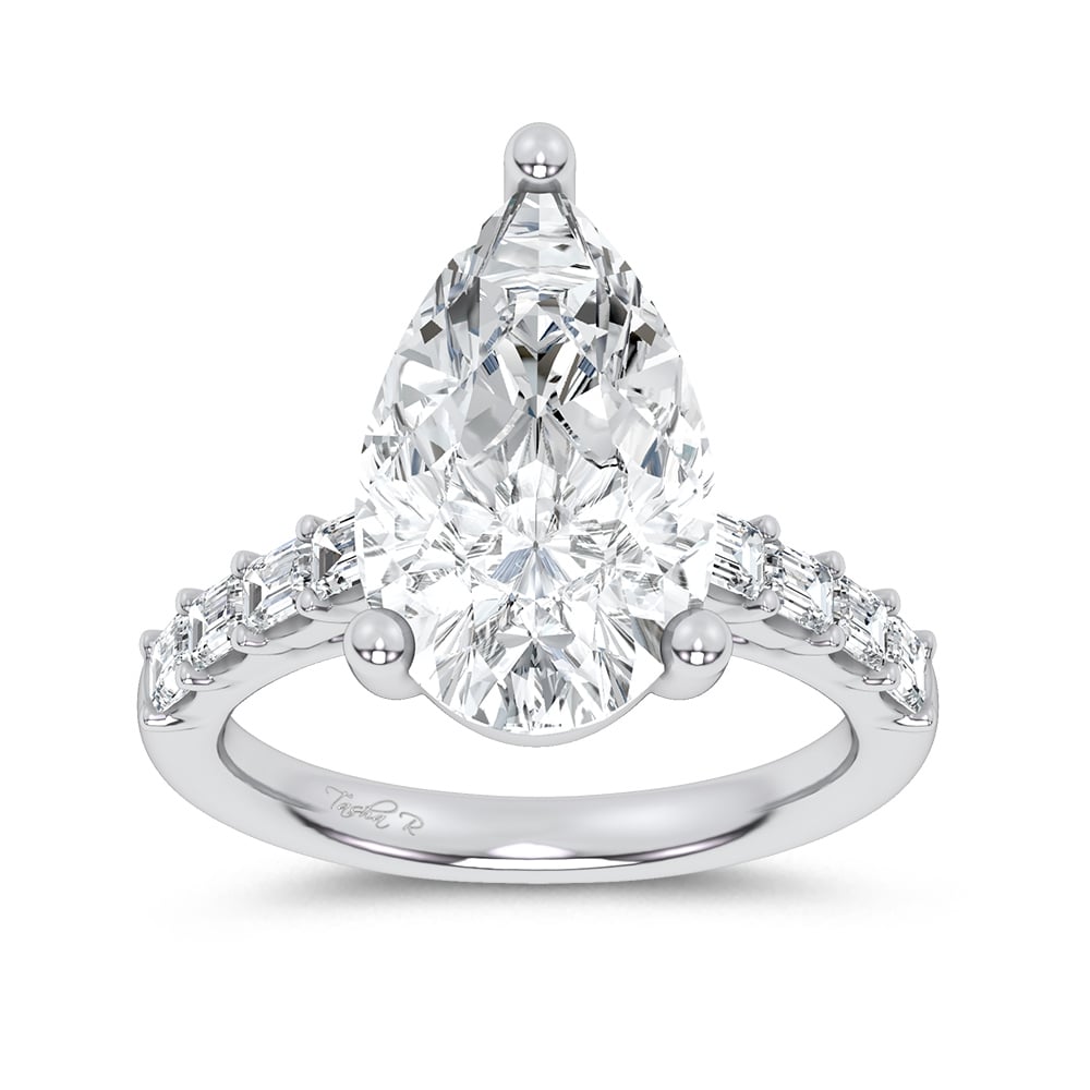 14K 5.72CT Certified Lab Grown Engagement Ring