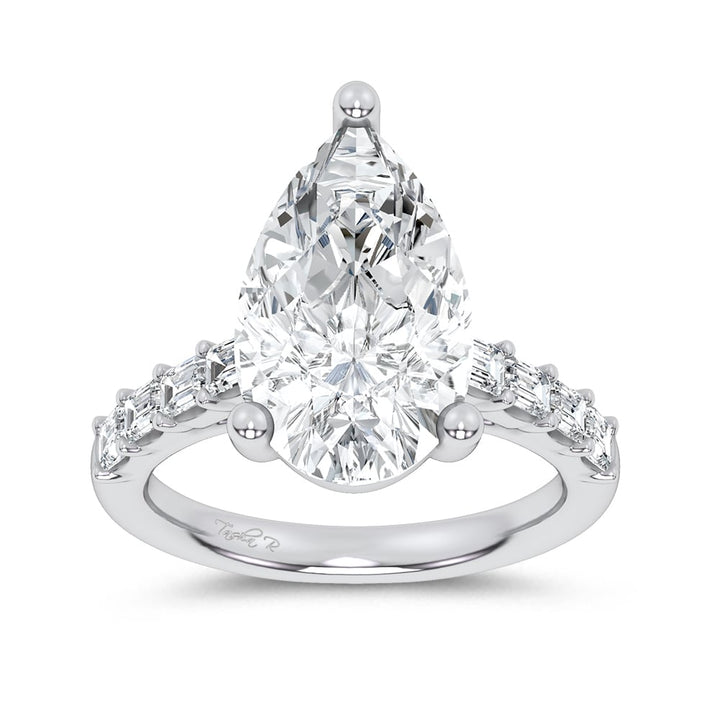 14K 5.72CT Certified Lab Grown Engagement Ring
