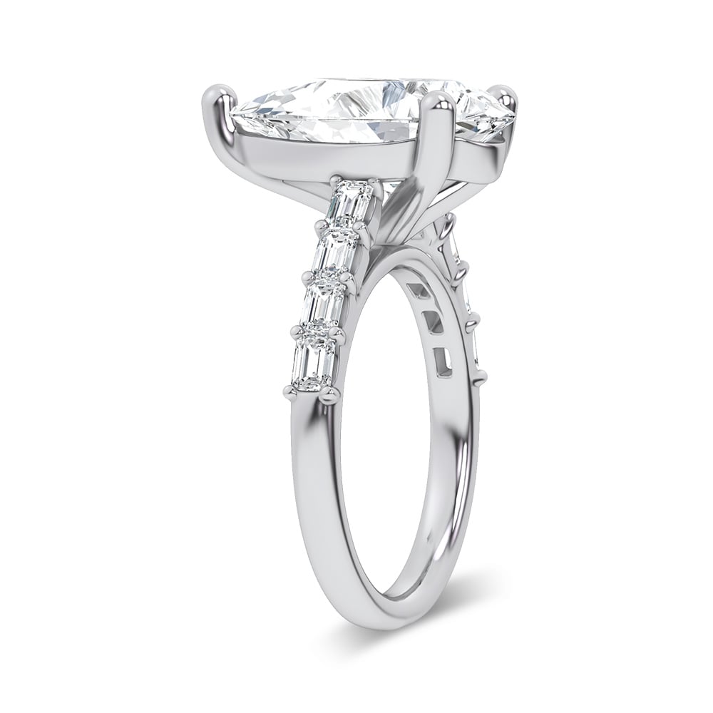 14K 5.72CT Certified Lab Grown Engagement Ring