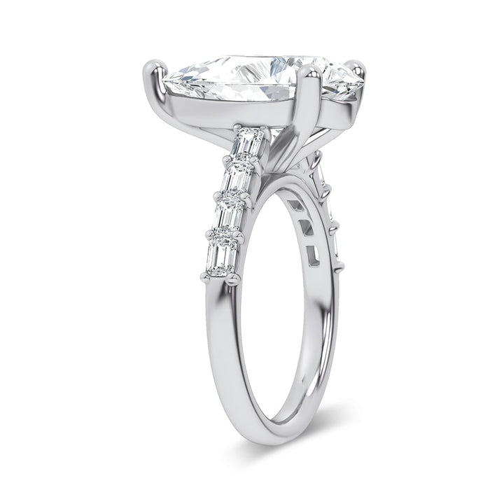 14K 5.72CT Certified Lab Grown Engagement Ring