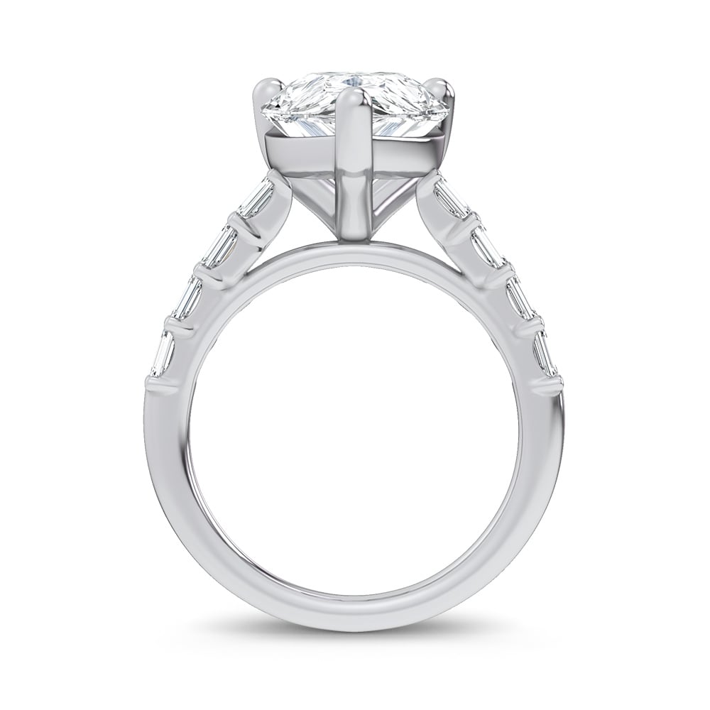 14K 5.72CT Certified Lab Grown Engagement Ring