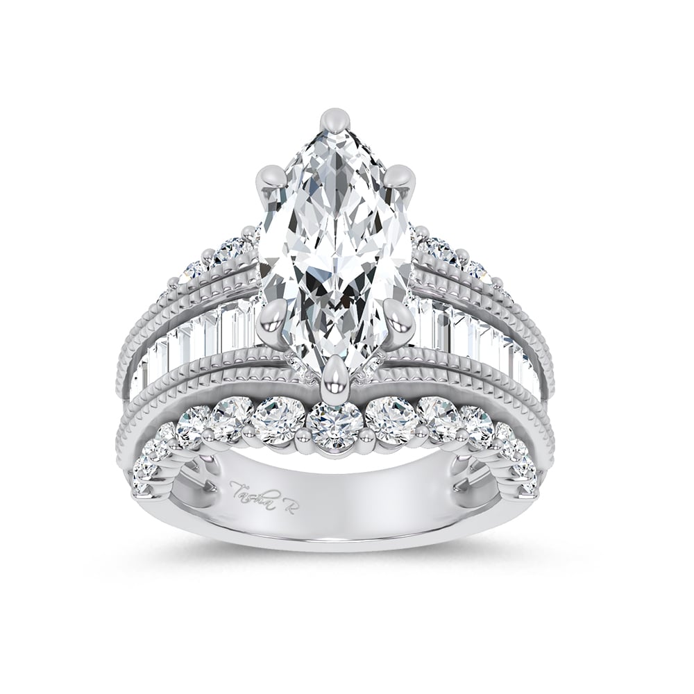 14K 5.72CT Certified Lab Grown Engagement Ring