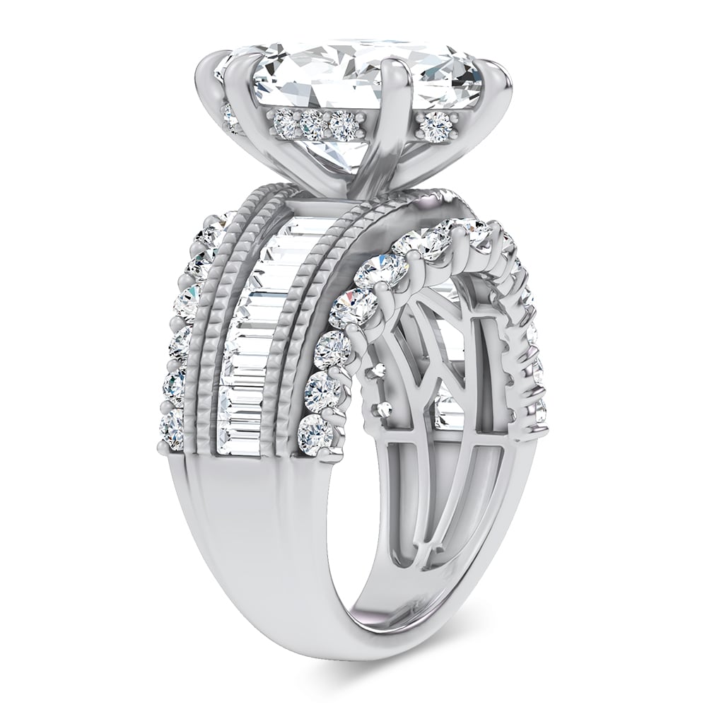 14K 5.72CT Certified Lab Grown Engagement Ring