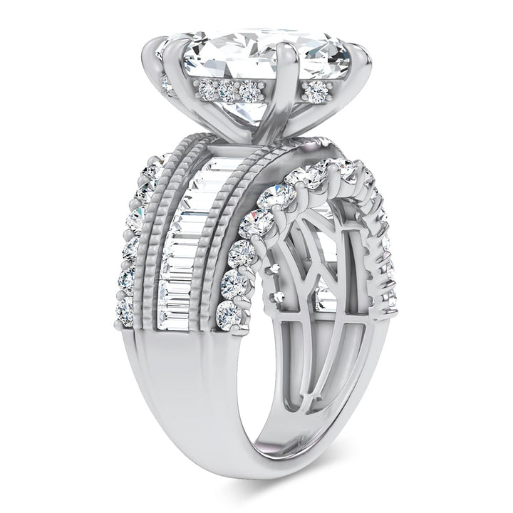 14K 5.72CT Certified Lab Grown Engagement Ring