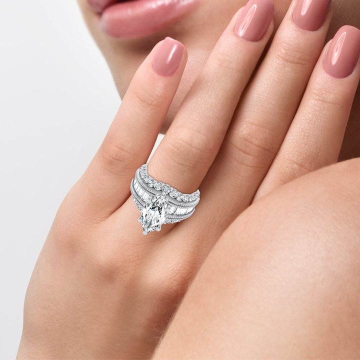 14K 5.72CT Certified Lab Grown Engagement Ring