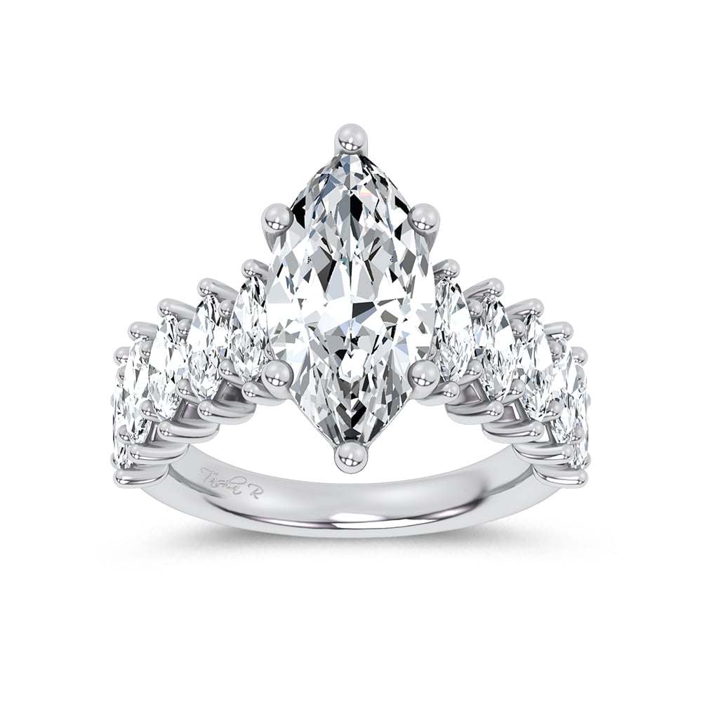 14K 4.60CT Certified Lab Grown Engagement Ring