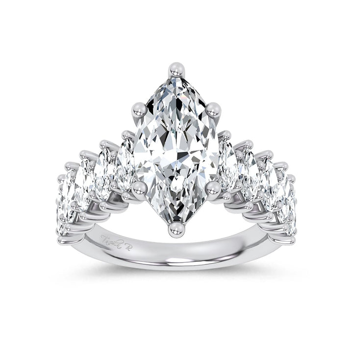 14K 4.60CT Certified Lab Grown Engagement Ring