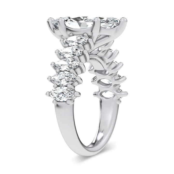 14K 4.60CT Certified Lab Grown Engagement Ring