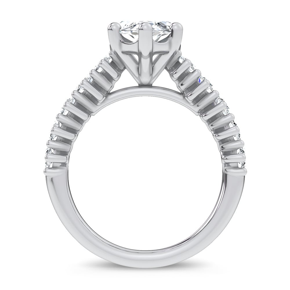 14K 4.60CT Certified Lab Grown Engagement Ring