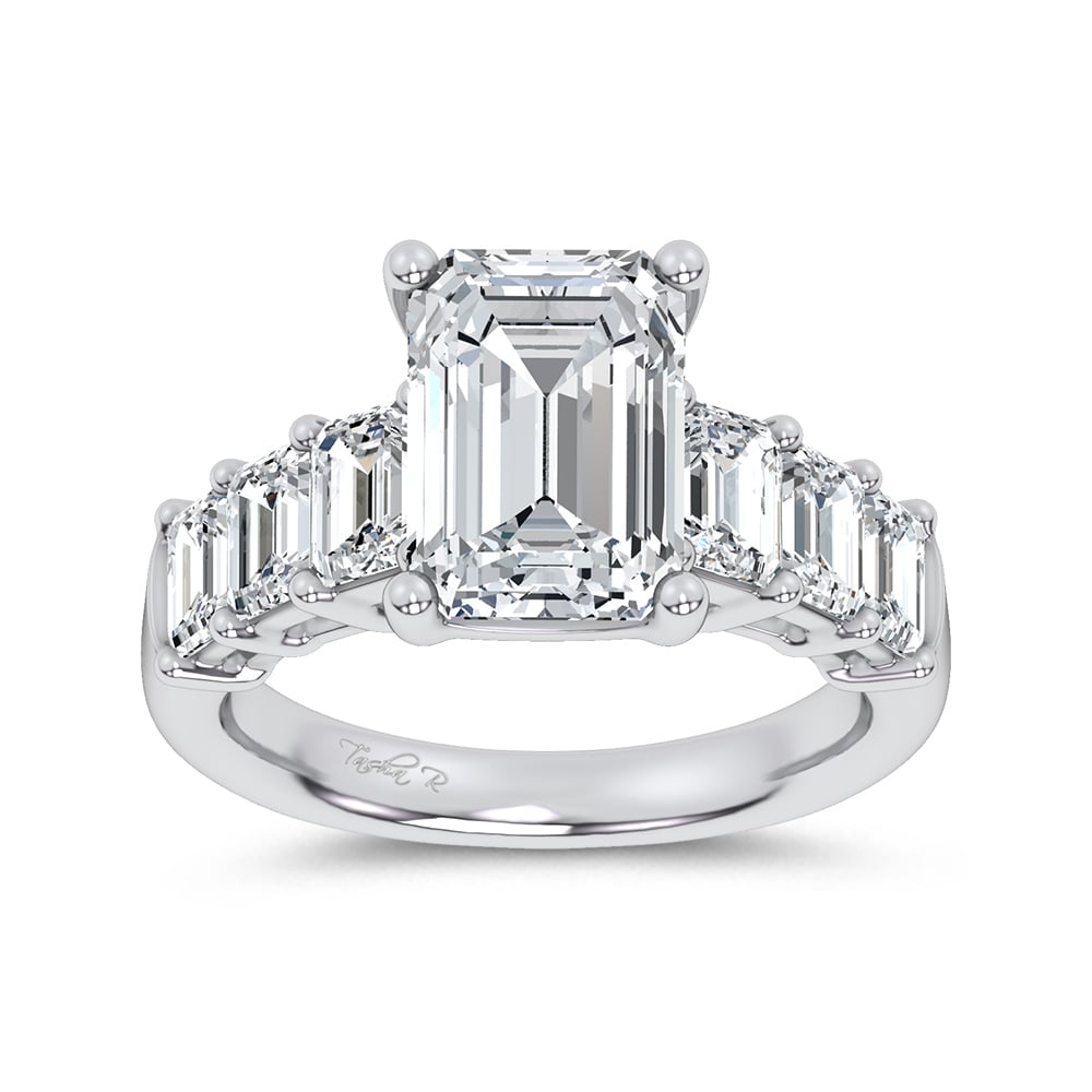 14K 4.50CT  Certified Lab Grown Engagement Ring