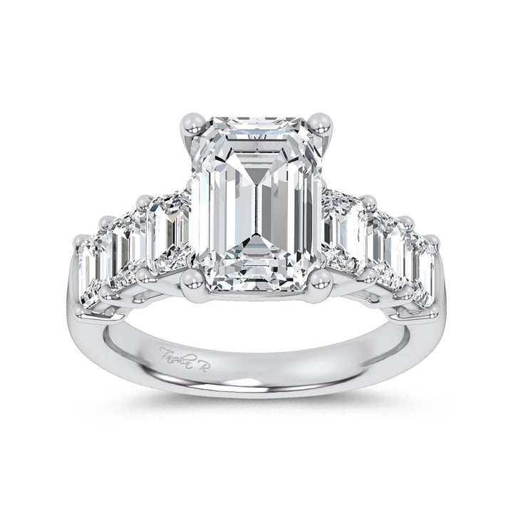 14K 4.50CT  Certified Lab Grown Engagement Ring