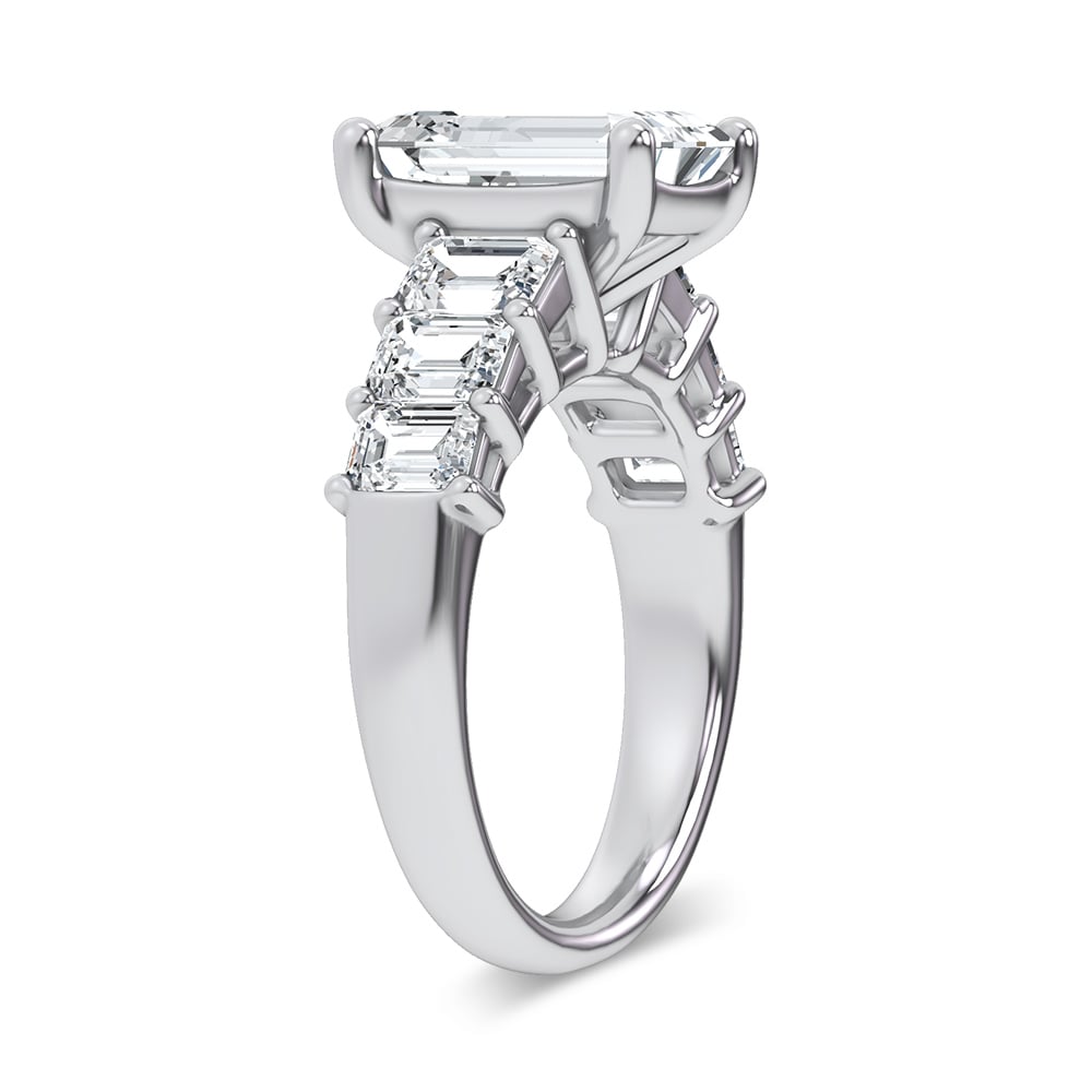 14K 4.50CT  Certified Lab Grown Engagement Ring