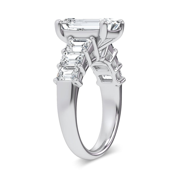 14K 4.50CT  Certified Lab Grown Engagement Ring