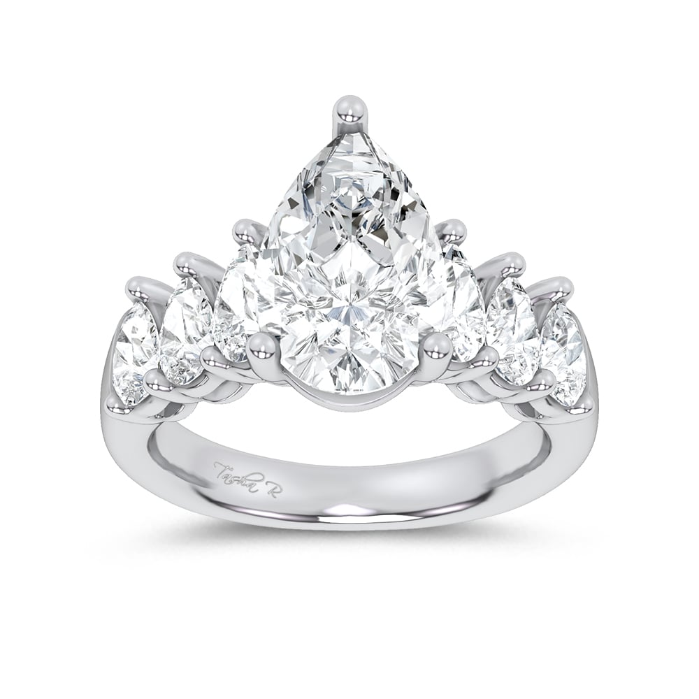14K 4.22CT Certified Lab Grown Engagement Ring