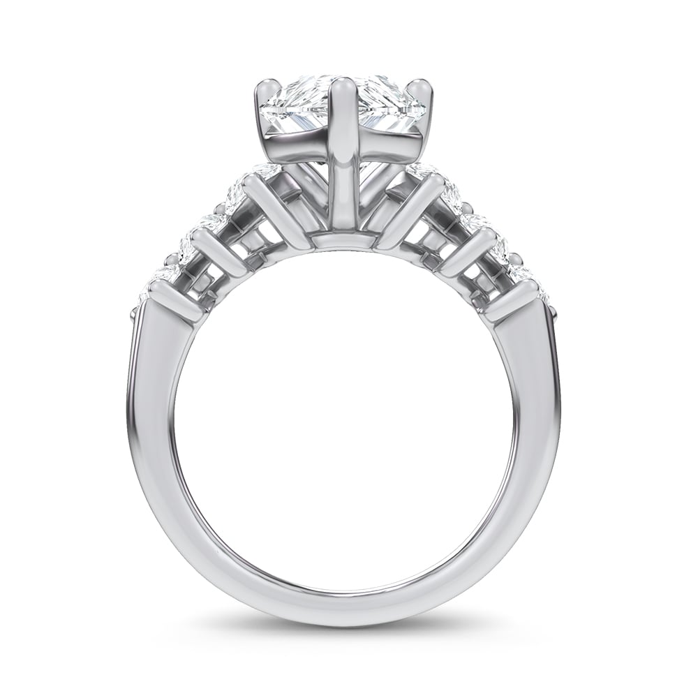 14K 4.22CT Certified Lab Grown Engagement Ring